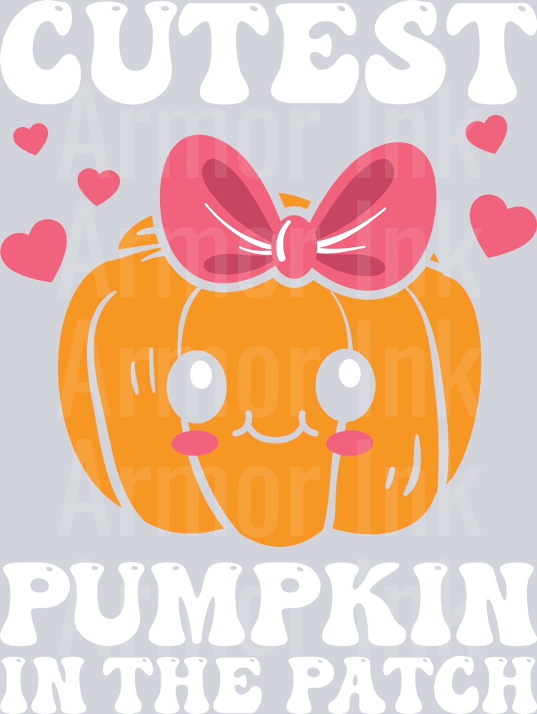 Cute Pumpkin DTF transfer