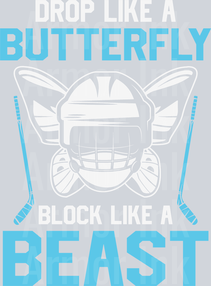 Drop Like A Butterfly Block Like A Beast DTF transfer
