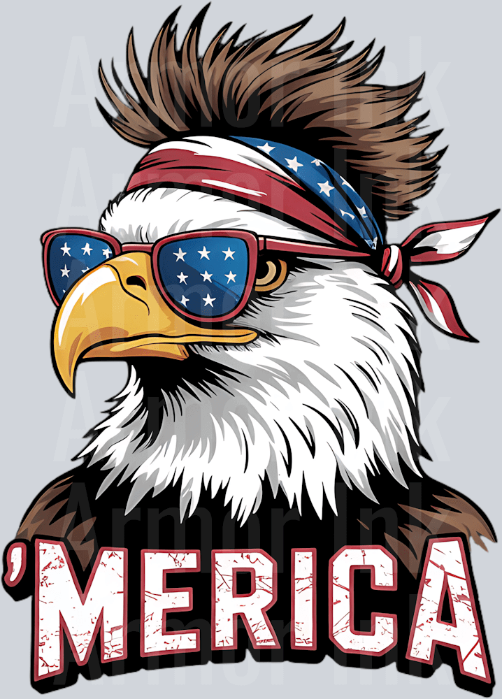 Eagle Merica USA DTF transfer