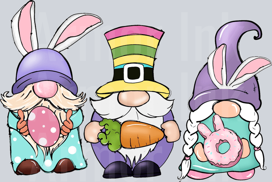 Easter Gnomes DTF transfer
