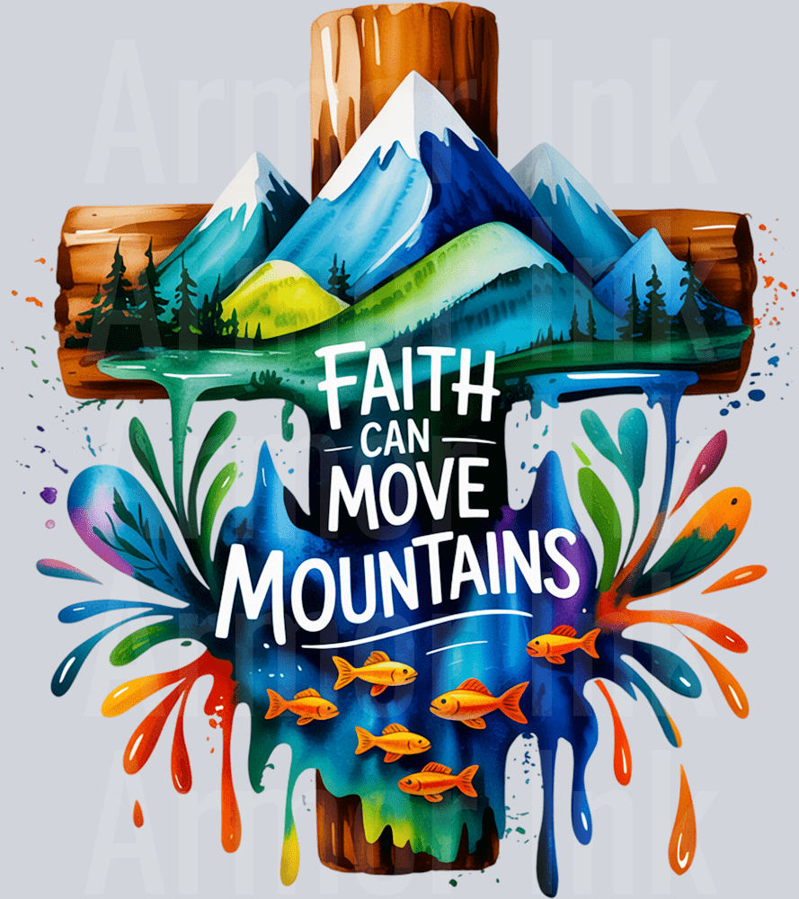 Faith Can Move Mountains DTF transfer
