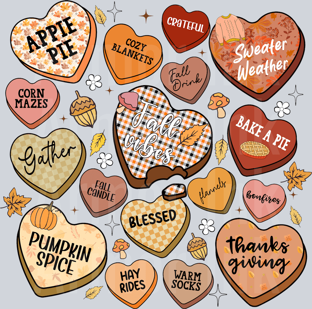 Fall Candy Hearts