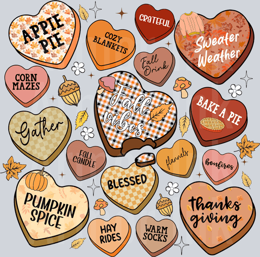 Fall Candy Hearts