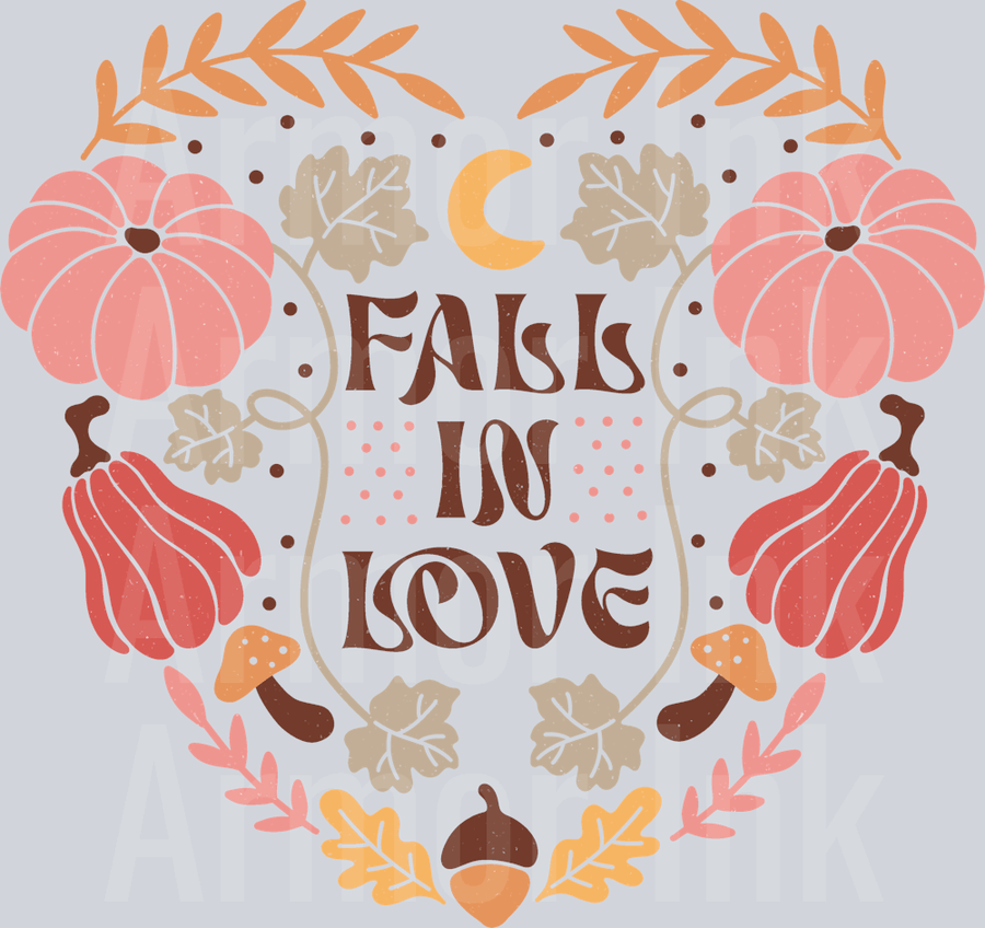 Fall In Love DTF transfer