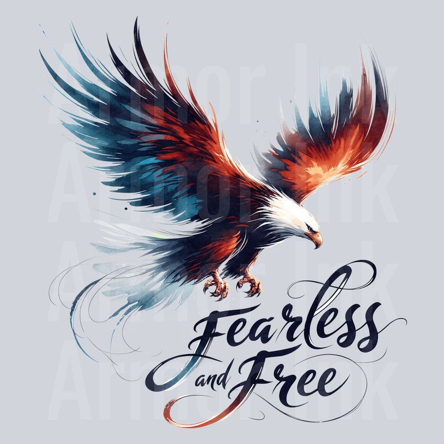 Fearless And Free DTF transfer