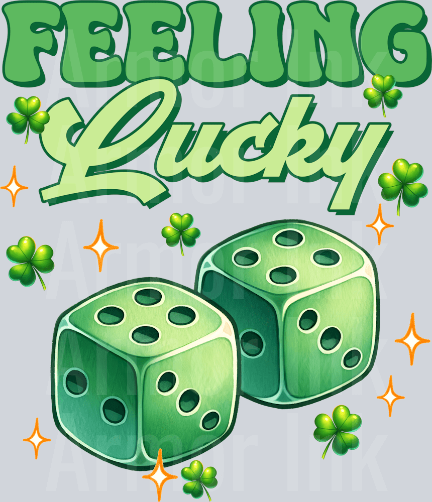 Feeling Lucky DTF transfer