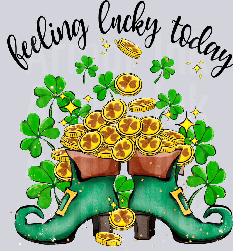 Feeling Lucky Today DTF transfer