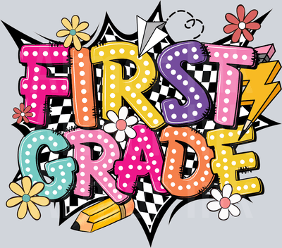 First Grade DTF transfer