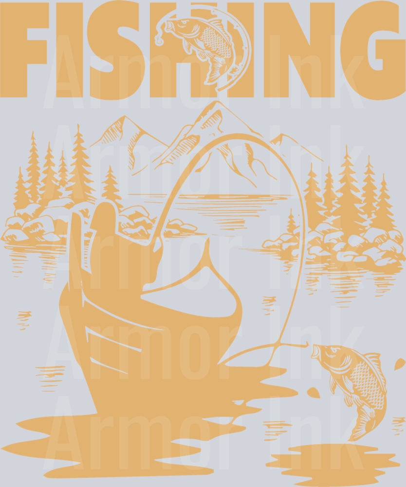 Fishing DTF transfer