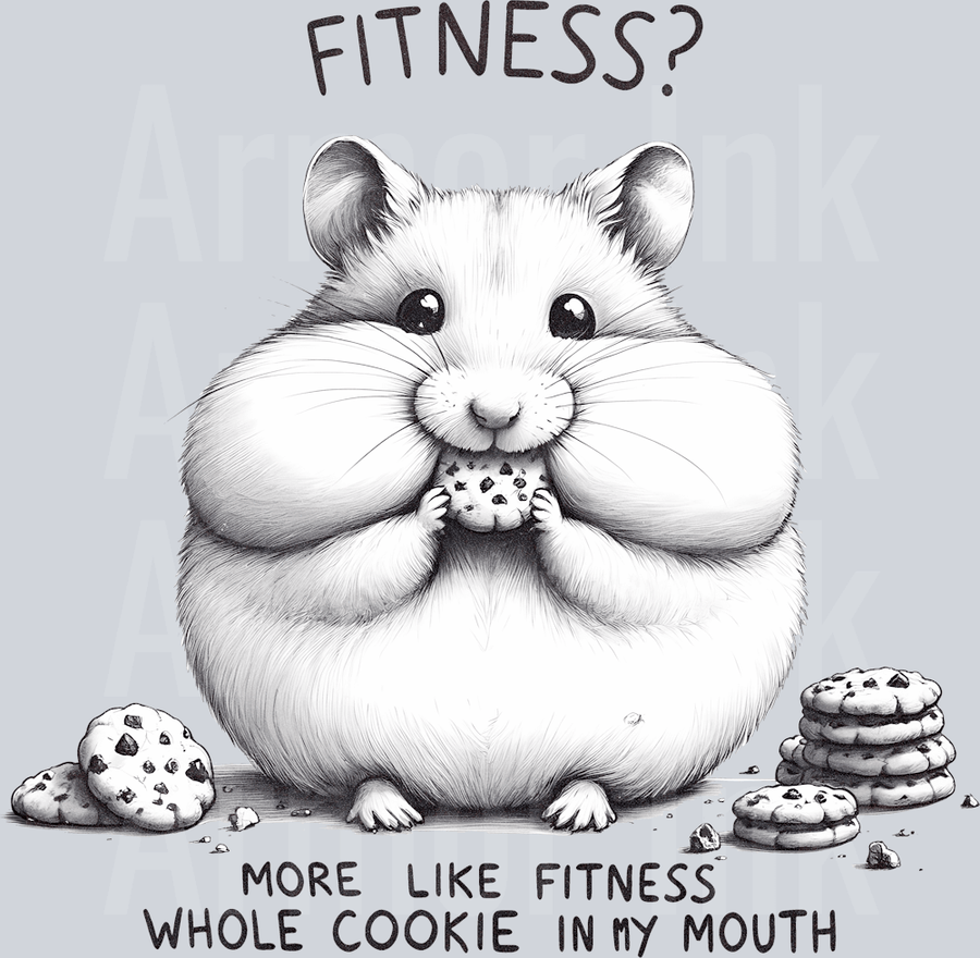 Fitness More Like Fitness Whole Cookie In My Mouth DTF transfer
