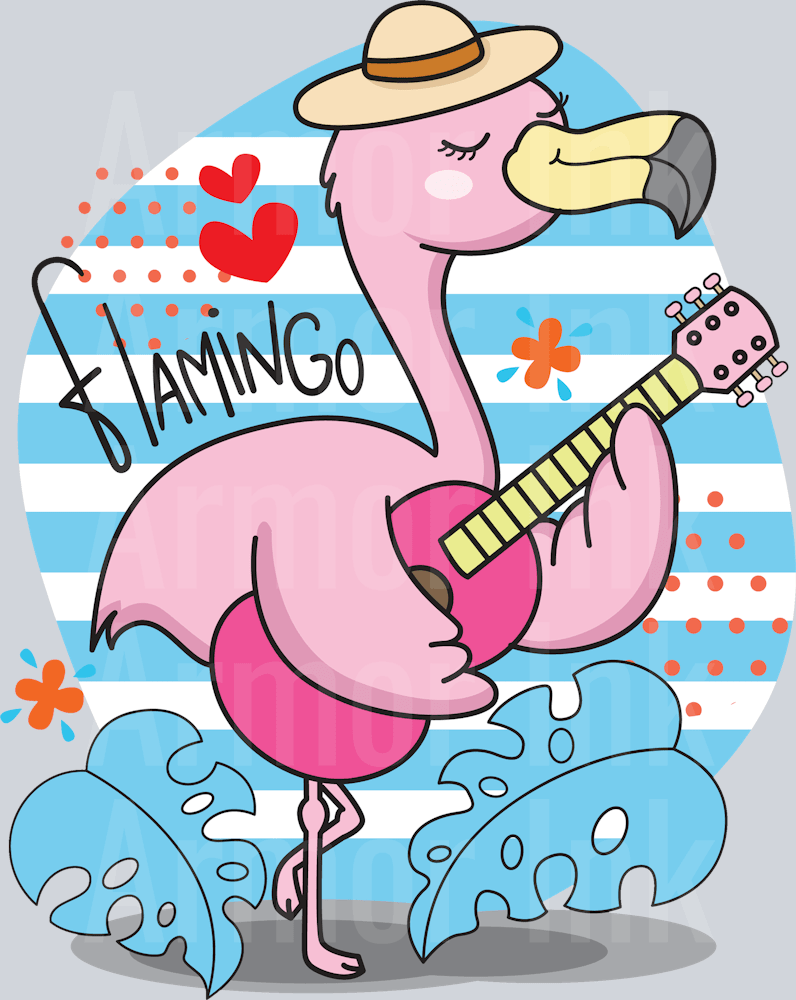 Flamingo DTF transfer