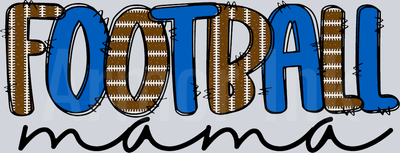 Football Mama Blue DTF transfer