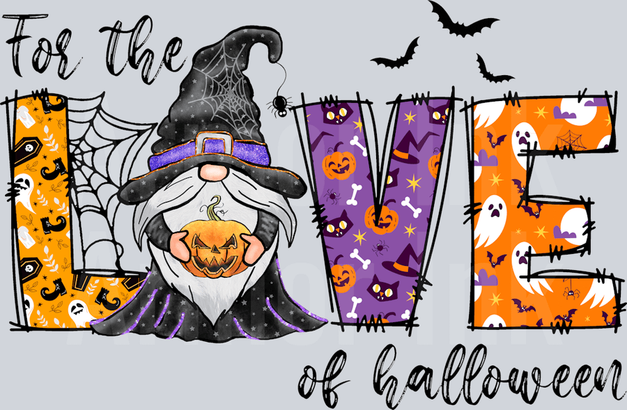 For The Love Of Halloween DTF transfer