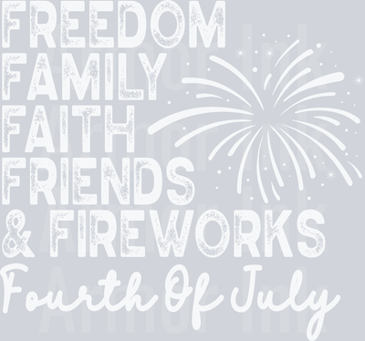Freedom Family White DTF transfer