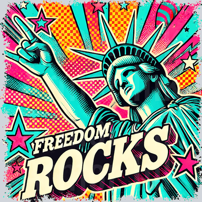 Freedom Rocks DTF transfer