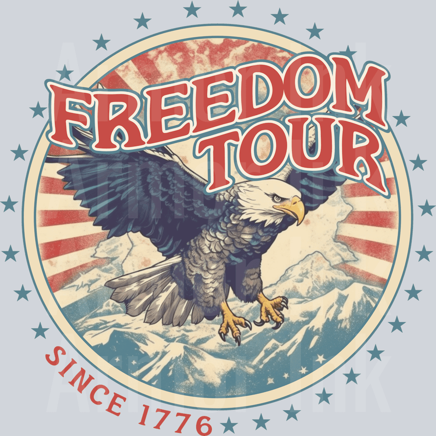 Freedom Tour DTF transfer
