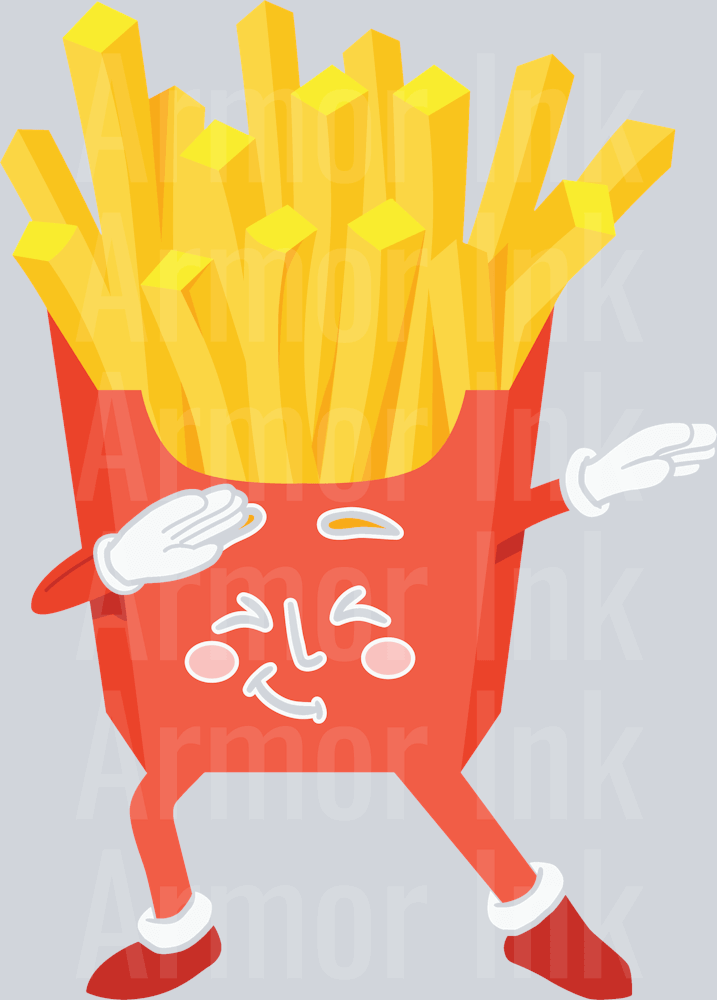 Fry Dab DTF transfer