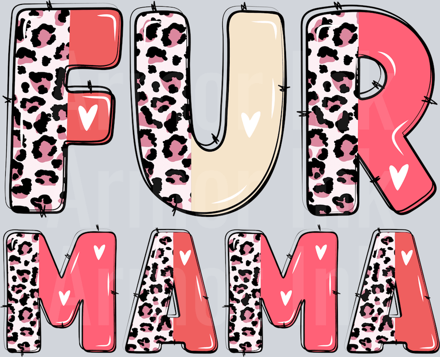 Fur Mama DTF transfer