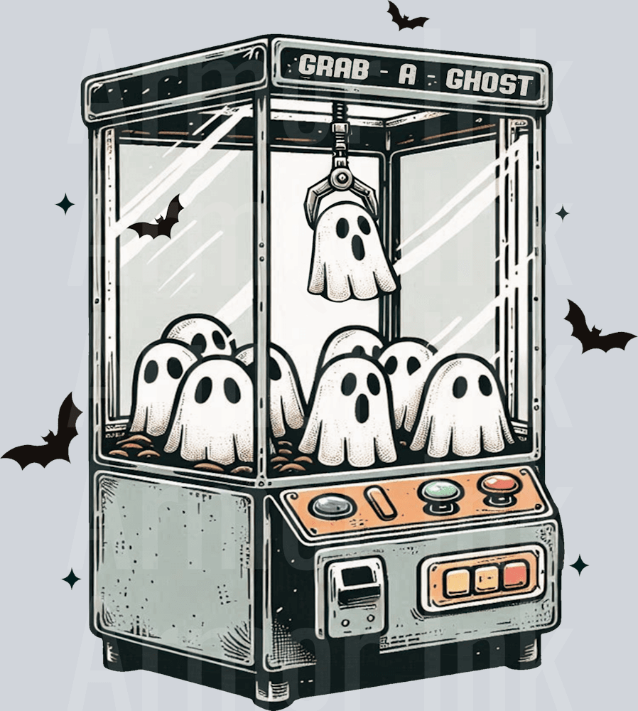 Hand Machine Ghost Ghost Claw Machine DTF Transfer | Ready-To-Press