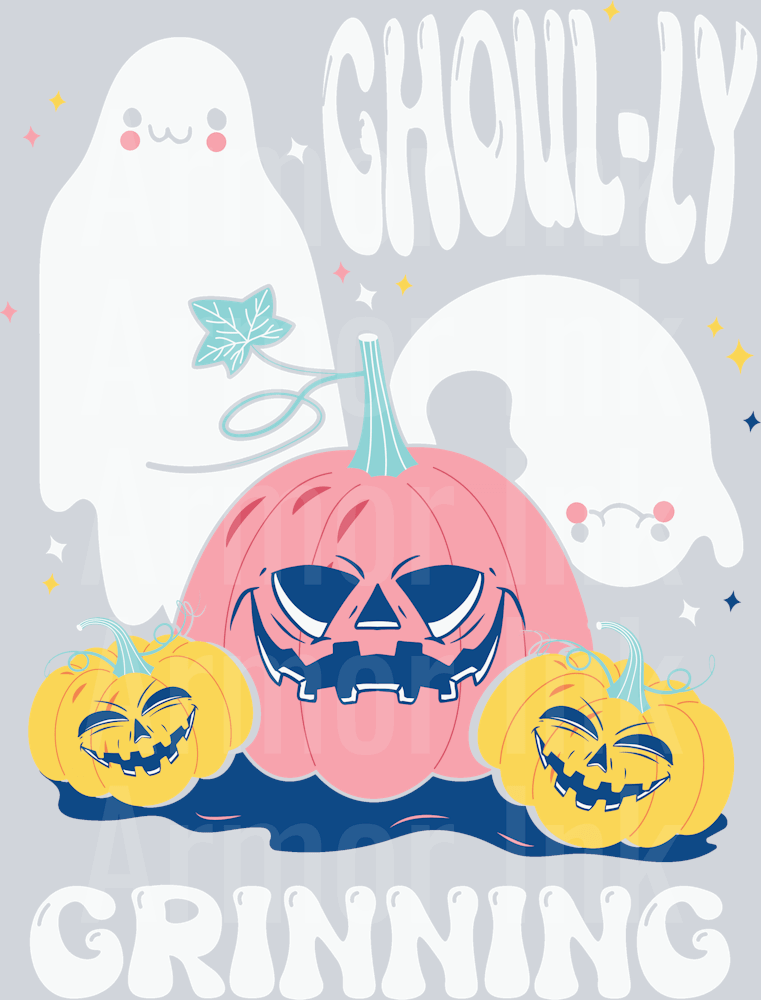 Ghoul-ly Grinning DTF transfer