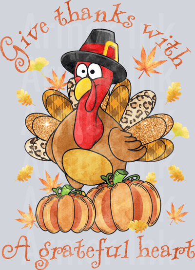 Give Thanks With A Grateful Heart DTF transfer