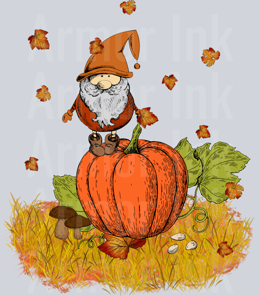 Gnomes Autumn DTF transfer
