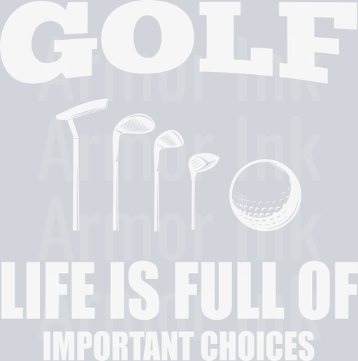 Golf Life Is Full Of Important Choices