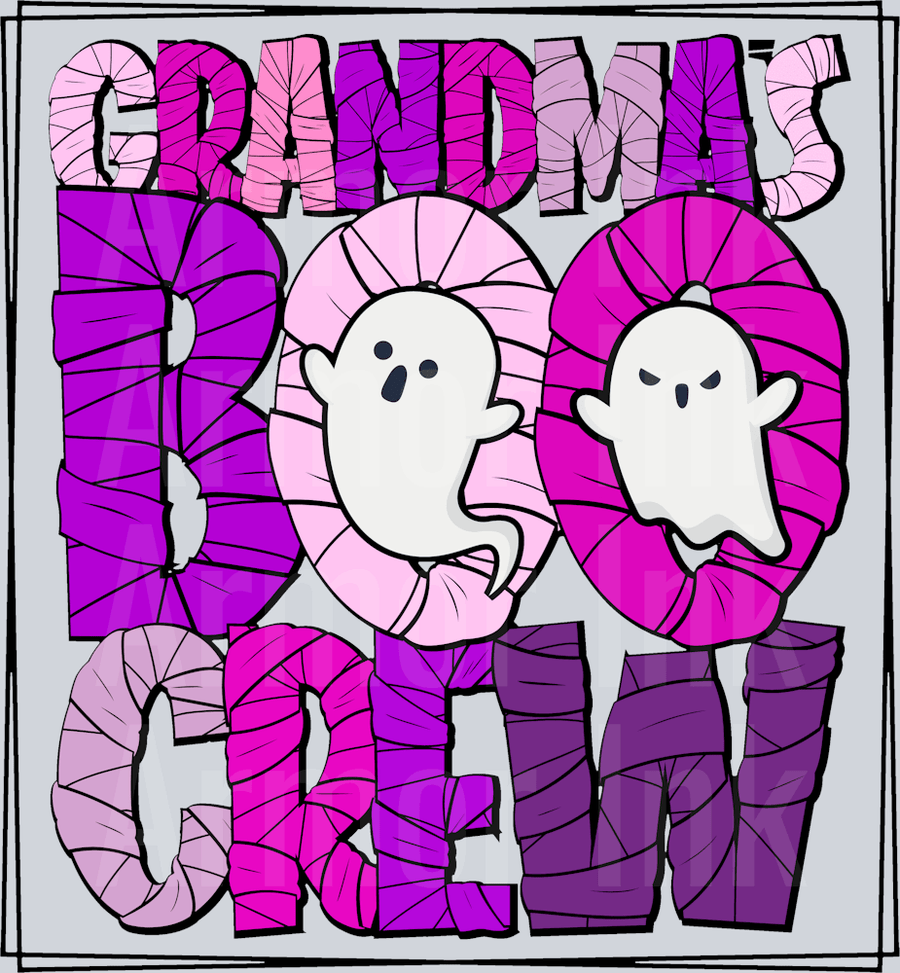 Grandmas Boo Crew DTF transfer