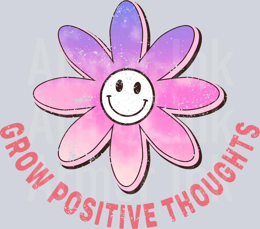 Grow Positive Thoughts DTF transfer