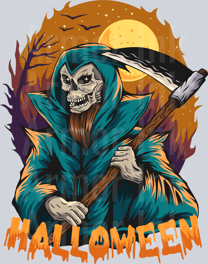 Halloween DTF transfer