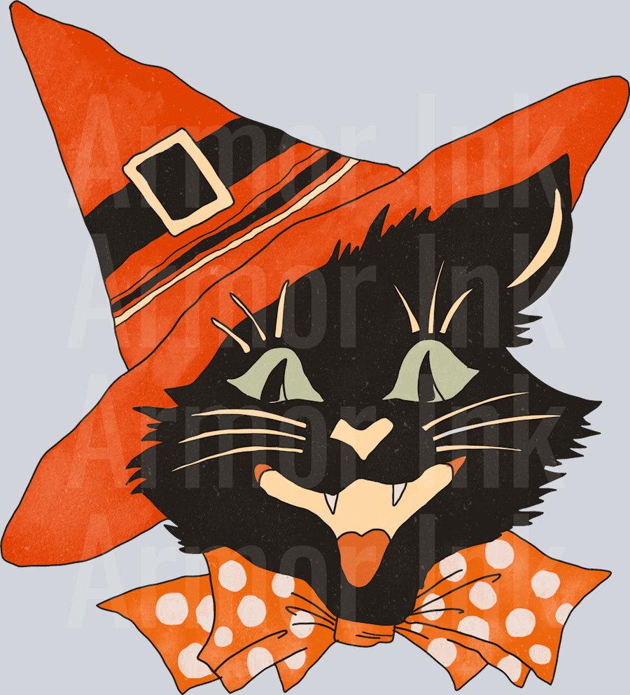 Halloween Cat DTF transfer