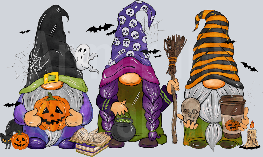 Halloween Knomes DTF transfer