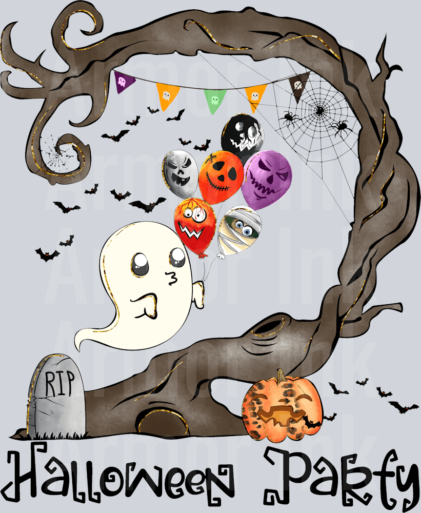 Halloween Party DTF transfer
