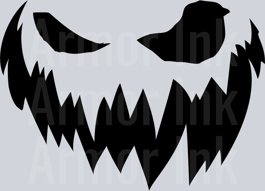 halloween pumpkin face DTF transfer