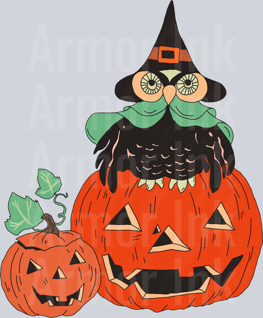 Halloween Pumpkin Owl