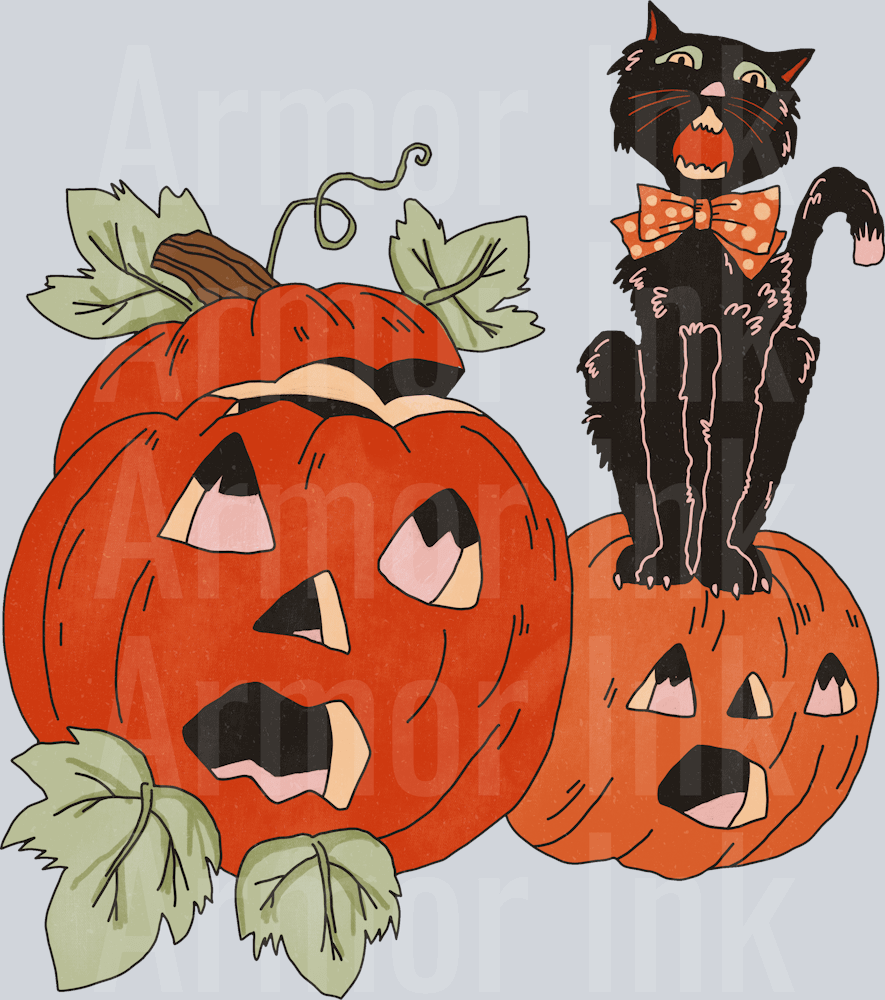 Halloween Pumpmkin DTF transfer