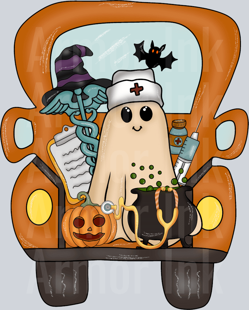 Halloween Truck DTF transfer