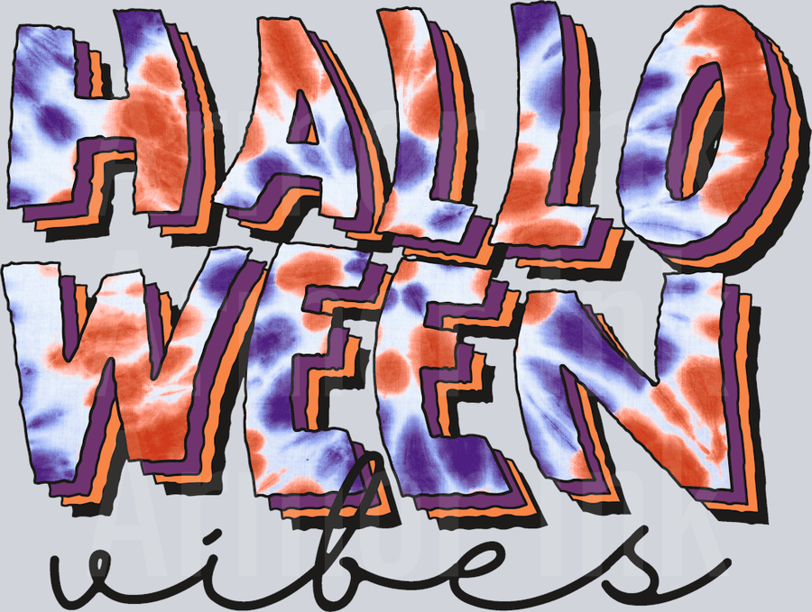 Halloween Vibes DTF transfer