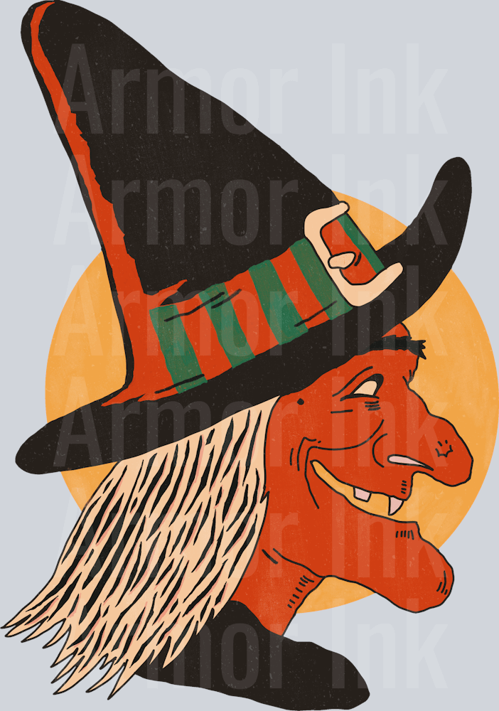Halloween Witch DTF transfer