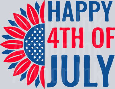 Happy 4th of July DTF transfer