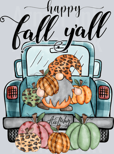 Happy Fall Yall DTF transfer