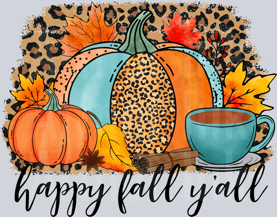 Happy Fall Yall DTF transfer