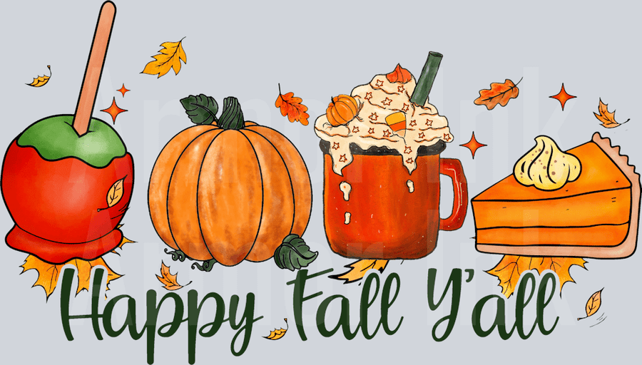 Happy Fall Yall DTF transfer