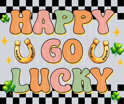 Happy Go Lucky DTF transfer