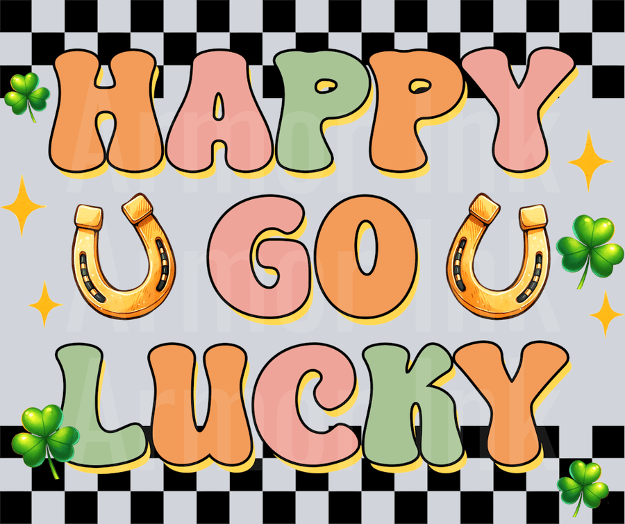 Happy Go Lucky DTF transfer