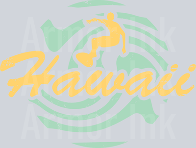 Hawaii Surfing DTF transfer