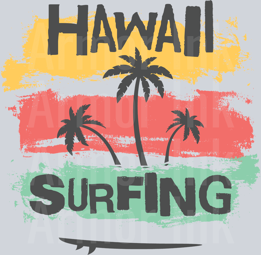 Hawaii Surfing DTF transfer