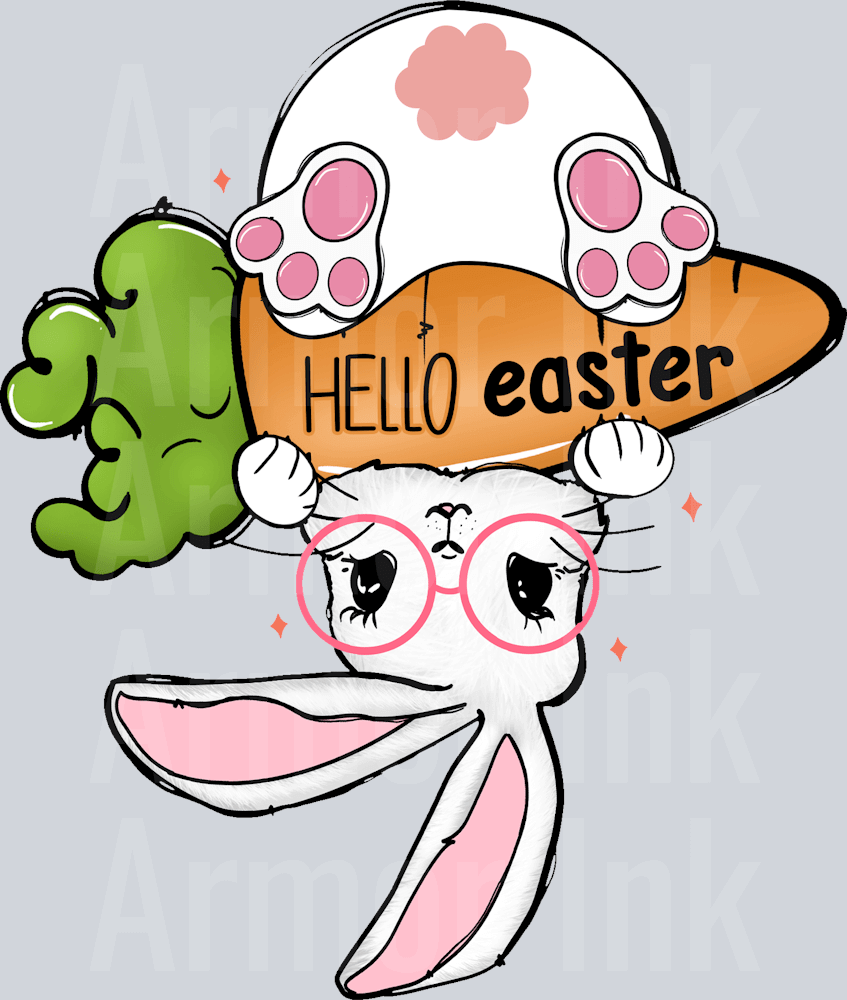 Hello Easter DTF transfer