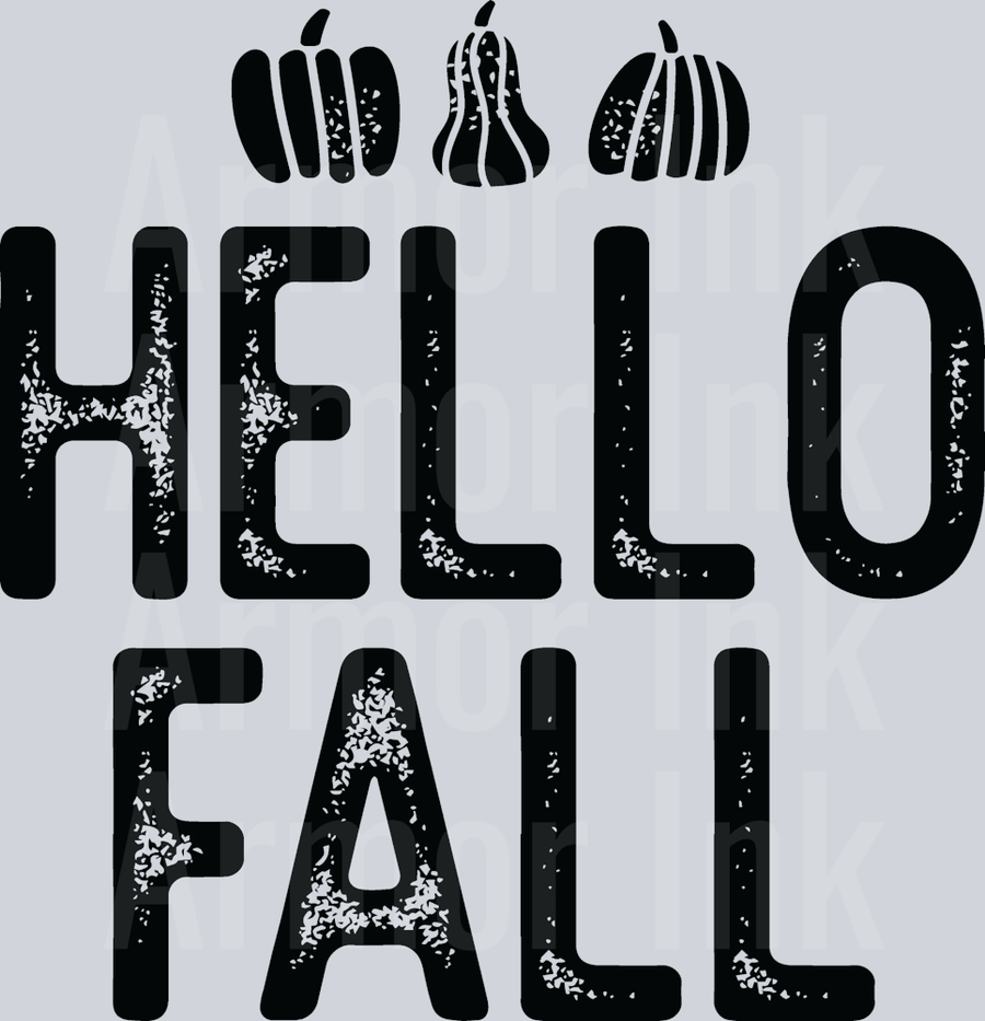 Hello Fall DTF transfer