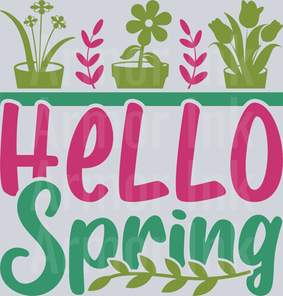 Hello Spring DTF transfer